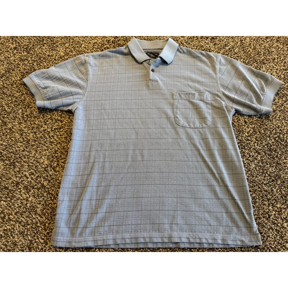 Van Heusen Shirt Mens Medium Gray Button Down Short Sleeve Collared
